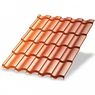 Металлочерепица МП Монтекристо-X (AGNETA-20-Copper\Copper-0.5) по низкой цене